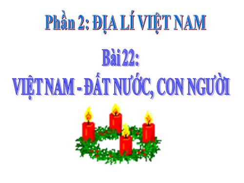 Bài 22. Việt Nam - Đất nước, con người.