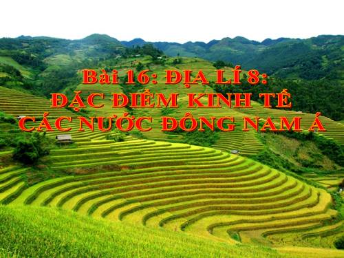 Bài 16. Đặc điểm kinh tế các nước Đông Nam Á