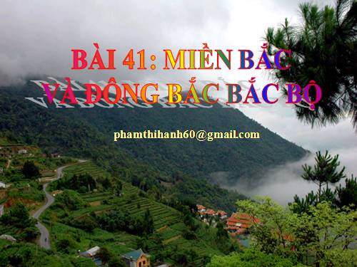 Bài 41. Miền Bắc và Đông Bắc Bắc Bộ