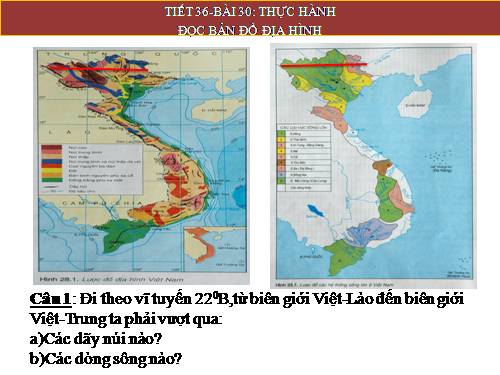 Bài 30. Thực hành: Đọc bản đồ địa hình Việt Nam