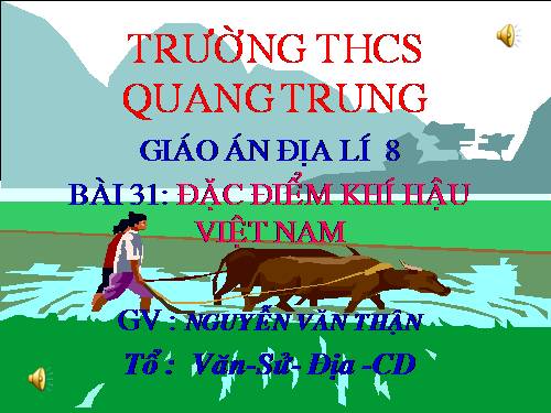 Bài 31. Đặc điểm khí hậu Việt Nam