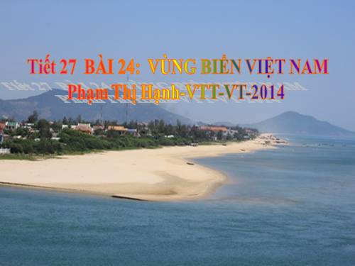 Bài 24. Vùng biển Việt Nam