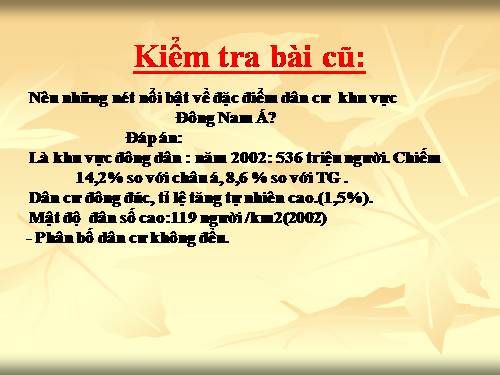 Bài 16. Đặc điểm kinh tế các nước Đông Nam Á