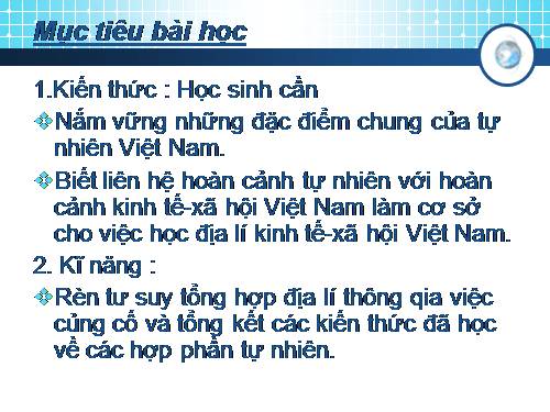 Bài 39. Đặc điểm chung của tự nhiên Việt Nam