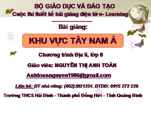 Bài 9. Khu vực Tây Nam Á