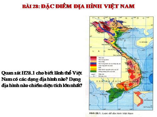 Bài 28. Đặc điểm địa hình Việt Nam