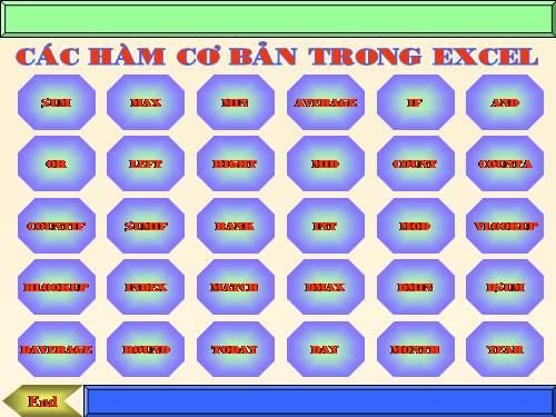 cac ham trong excel