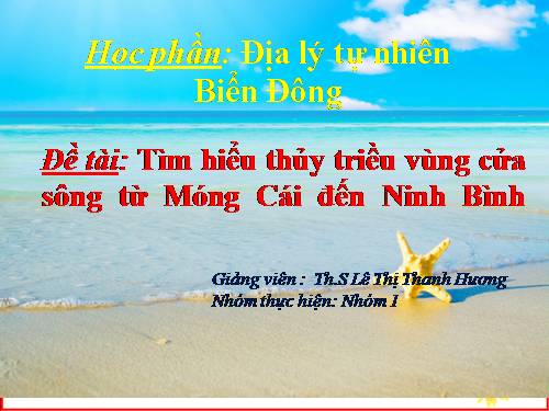 thuy trieu cua song vinh bac bo