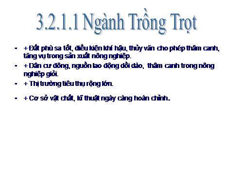 nganh trong trot o viet nam