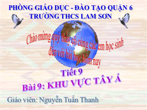 Bài 9. Khu vực Tây Nam Á