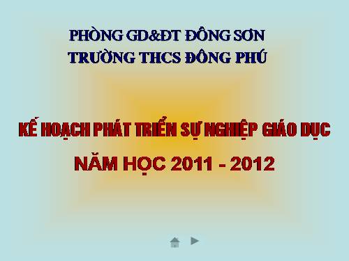 TRÌNH CHIẾU BÁO CÁO NHIỆM VỤ NĂM HỌC 2011-2012