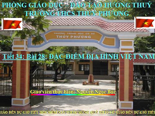 Bài 28. Đặc điểm địa hình Việt Nam