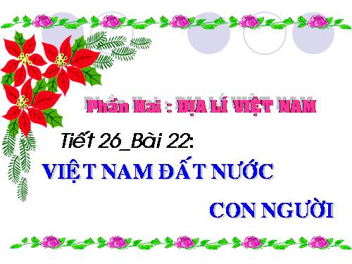 Bài 22. Việt Nam - Đất nước, con người.