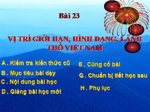 Bài 23. Vị trí, giới hạn, hình dạng lãnh thổ Việt Nam