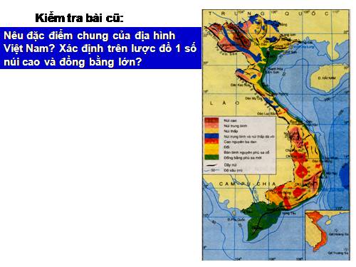 Bài 29. Đặc điểm các khu vực địa hình