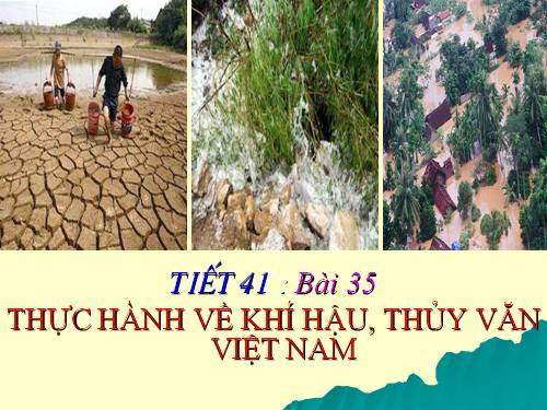 Bài 35. Thực hành về khí hậu, thủy văn Việt Nam