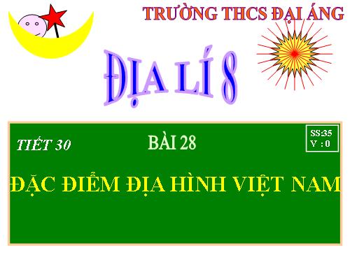 Bài 28. Đặc điểm địa hình Việt Nam