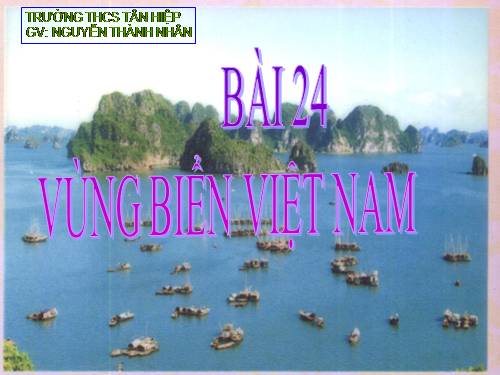 Bài 24. Vùng biển Việt Nam