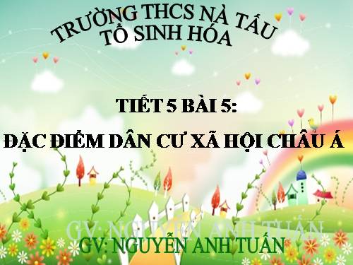 Bài 5. Đặc điểm dân cư, xã hội châu Á