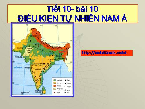 Bài 10. Điều kiện tự nhiên khu vực Nam Á