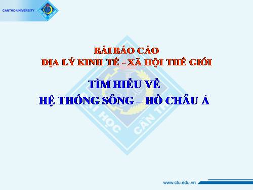 Bài 34. Các hệ thống sông lớn ở nước ta