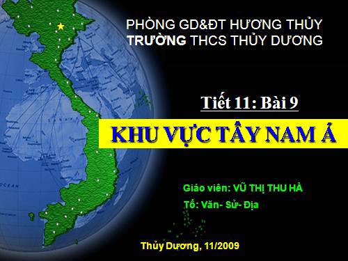 Bài 9. Khu vực Tây Nam Á