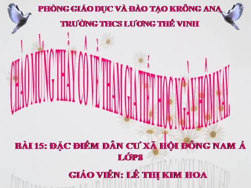 Bài 15. Đặc điểm dân cư, xã hội Đông Nam Á