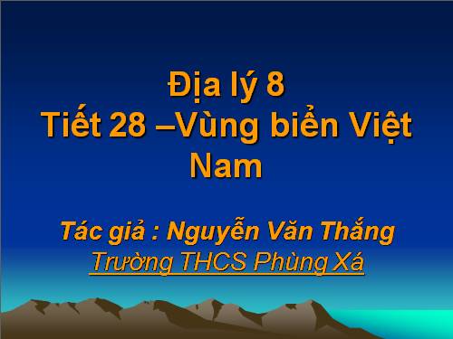 Bài 24. Vùng biển Việt Nam