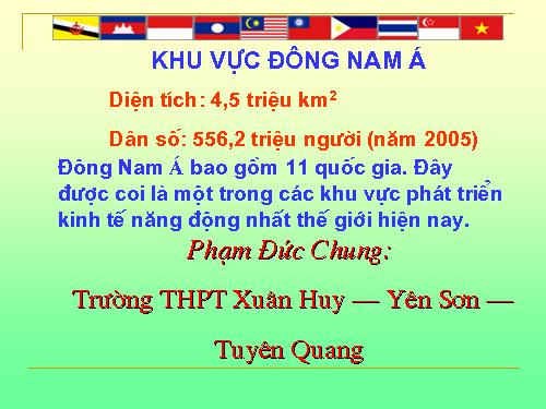 Bài 17. Hiệp hội các nước Đông Nam Á (ASEAN)