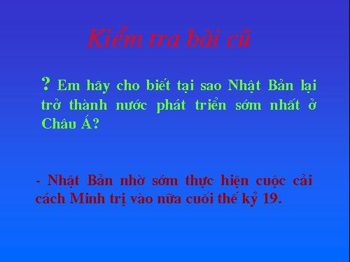 Bài 8. Tình hình phát triển kinh tế - xã hội ở các nước châu Á