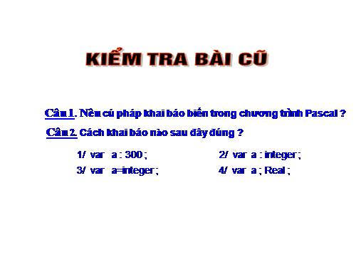 Bài 5. Từ bài toán đến chương trình