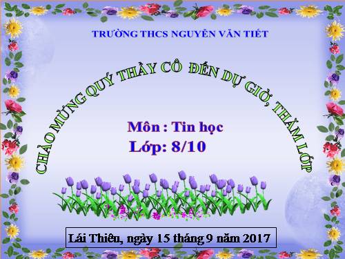 Bài 3. Chương trình máy tính và dữ liệu