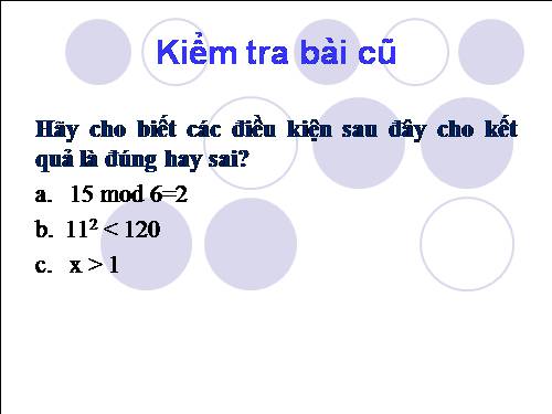 Bài 6. Câu lệnh điều kiện