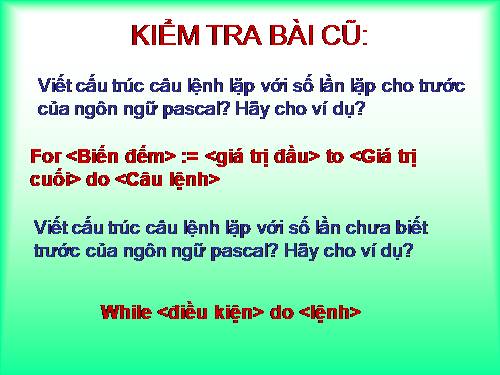 Bài thực hành 6. Sử dụng lệnh lặp While…..Do