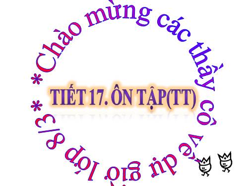 tiết 17: ôn tập