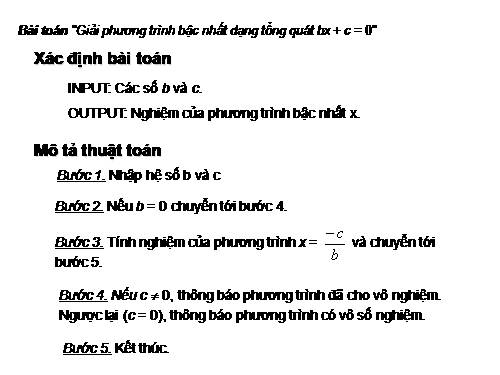 Bài 5. Từ bài toán đến chương trình