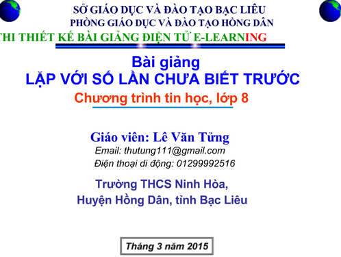 Bài 8. Lặp với số lần chưa biết trước