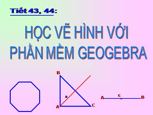 Học vẽ hình với phần mềm Geogebra