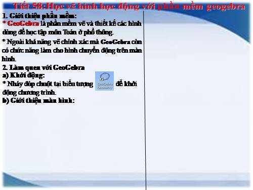 Học vẽ hình với phần mềm Geogebra