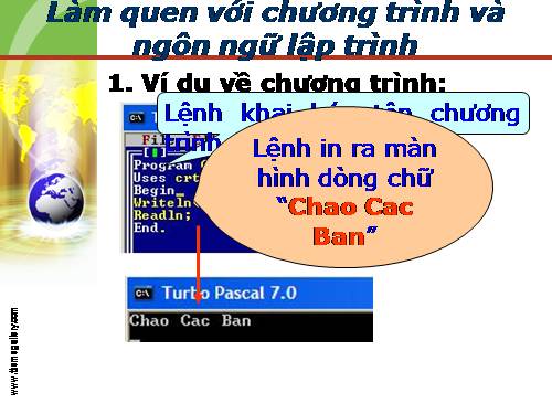 Bài 2. Làm quen với chương trình và ngôn ngữ lập trình