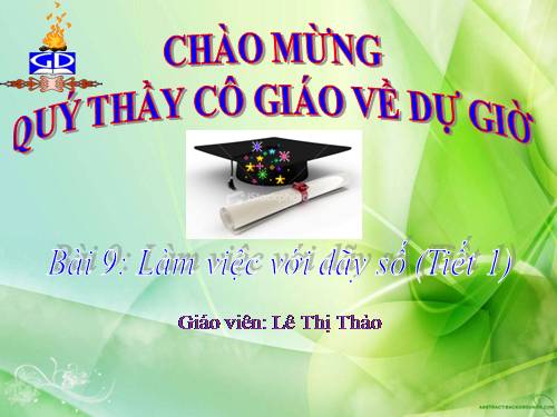 Bài 9. Làm việc với dãy số