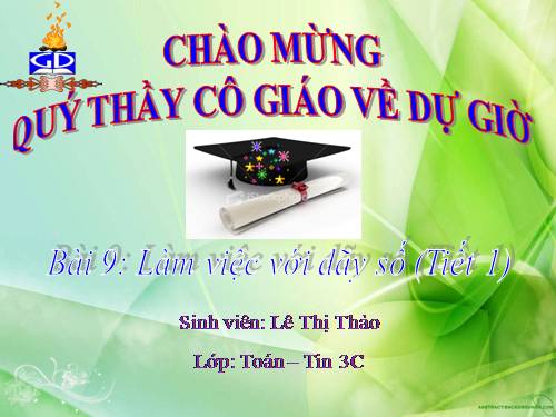 Bài 9. Làm việc với dãy số