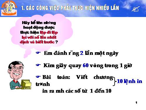 Bài 7. Câu lệnh lặp