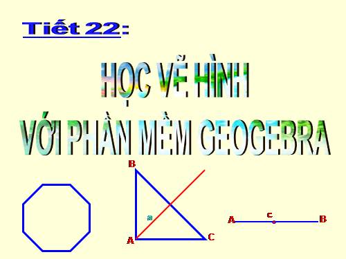 Học vẽ hình với phần mềm Geogebra