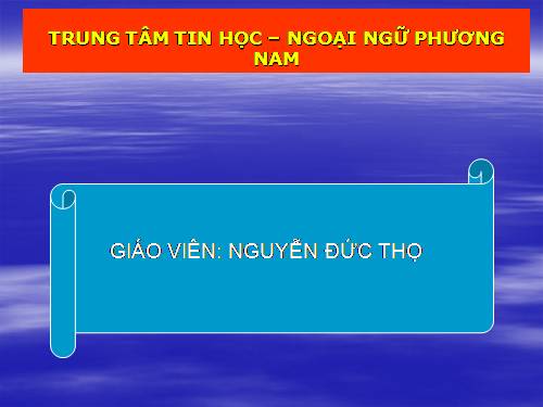 Các Hàm trong bảng tính Excel