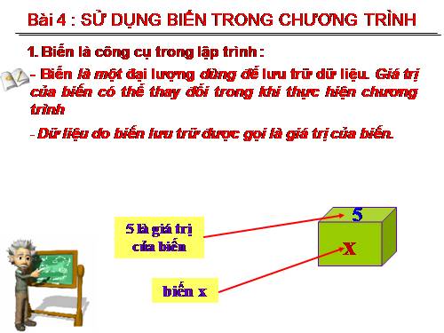 Bài 4. Sử dụng biến trong chương trình