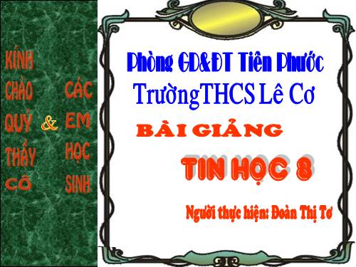 Bài 4. Sử dụng biến trong chương trình