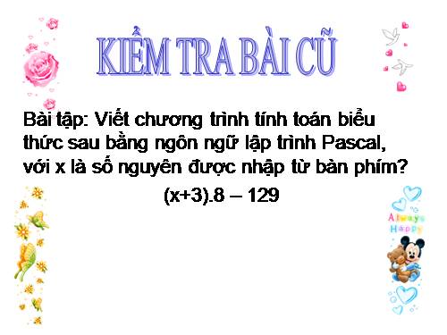 Bài 5. Từ bài toán đến chương trình