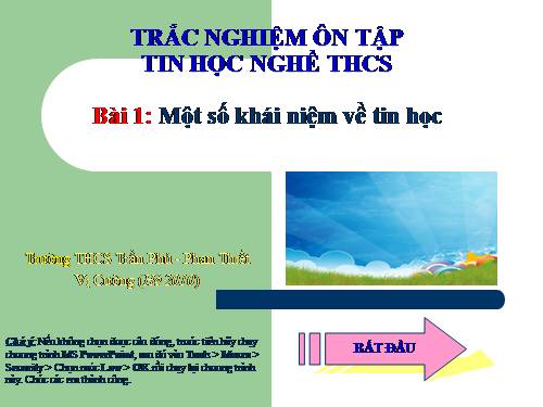 Trac nghiem on tap tin nghe THCS