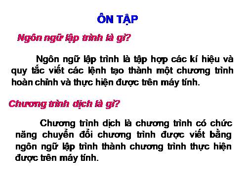 On tap hoc ky